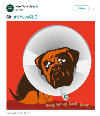 Illustration for article titled Jets Try Talking Shit To Browns, Immediately Back Down